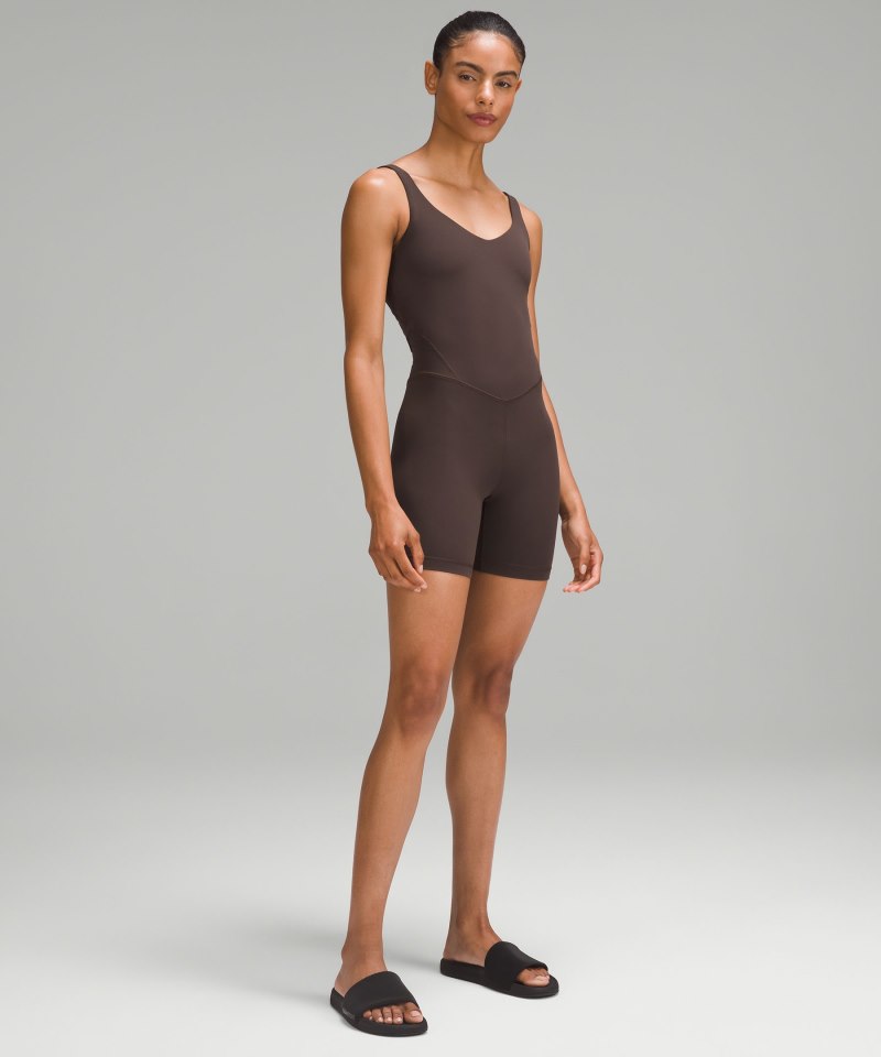 Lululemon Align™ Bodysuit 6" Espresso Online Outlet Sale