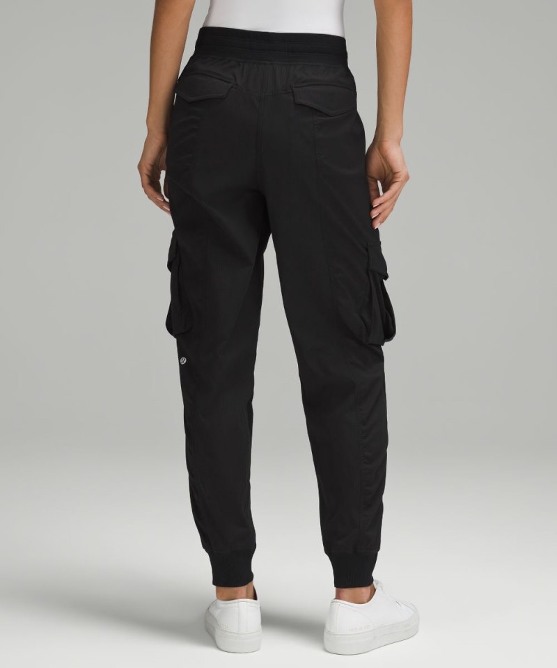 Lululemon Dance Studio Relaxed-Fit Mid-Rise Cargo Jogger Black Online Outlet Sale