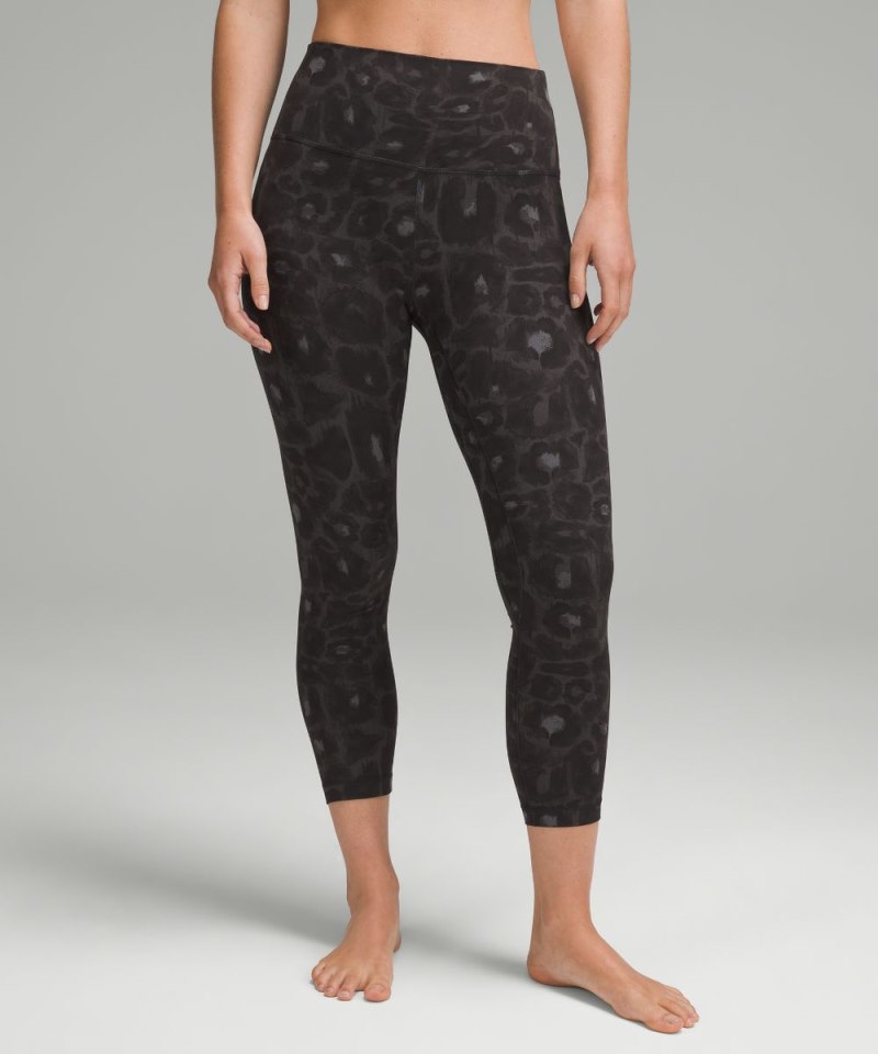 Lululemon Align™ High-Rise Crop 23" Spray Leopard Black Multi (not available) Online Outlet Sale