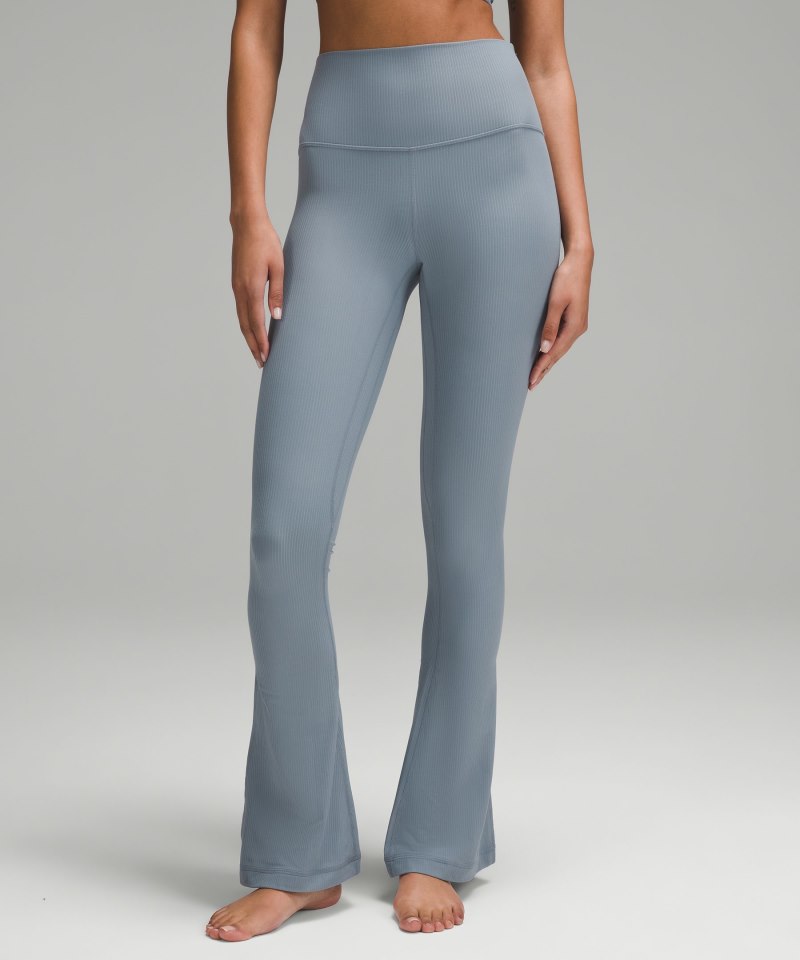 Lululemon Align™ High-Rise Ribbed Mini-Flared Pant *Regular Belgian Blue Online Outlet Sale