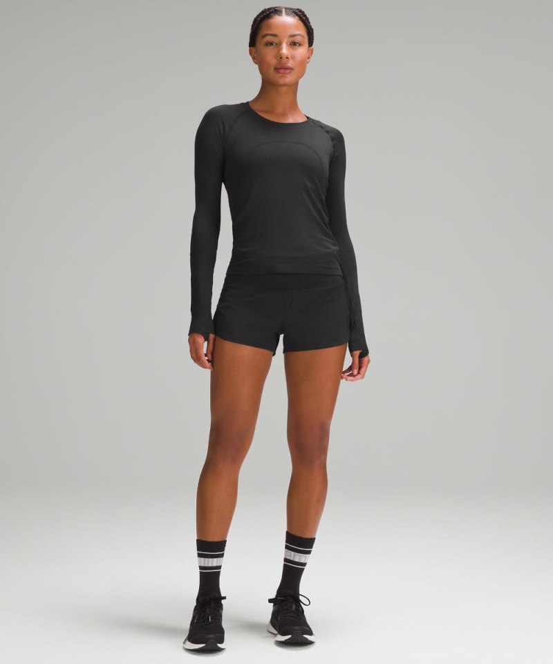 Lululemon Speed Up High-Rise Lined Short 2.5" Black Online Outlet Sale