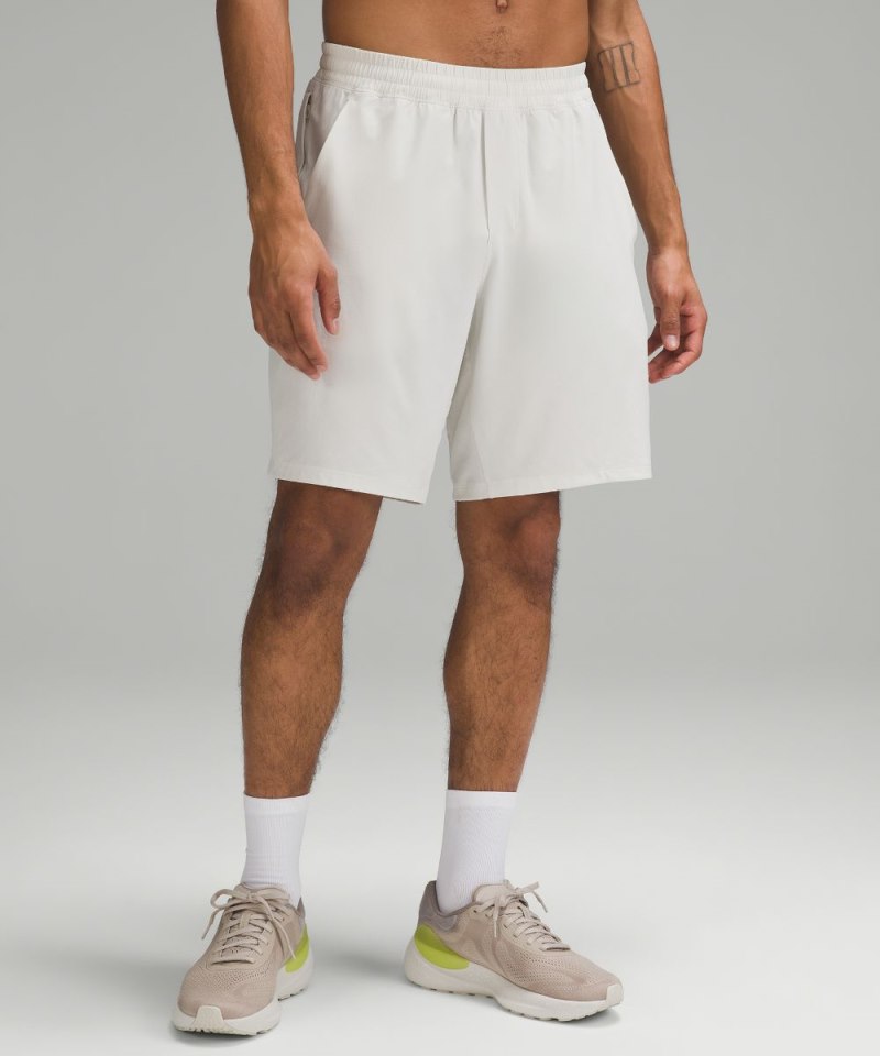 Lululemon Pace Breaker Linerless Short 9" Bone Online Outlet Sale
