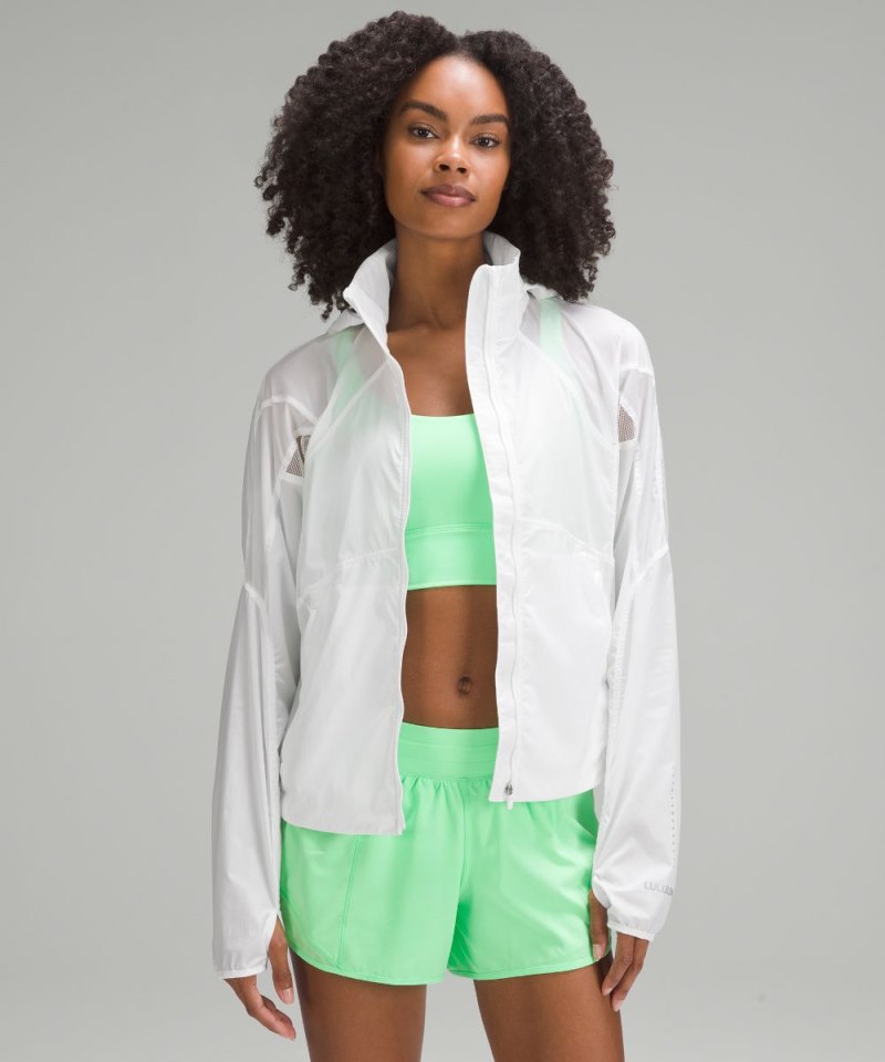 Lululemon Classic-Fit Ventilated Running Jacket White Online Outlet Sale
