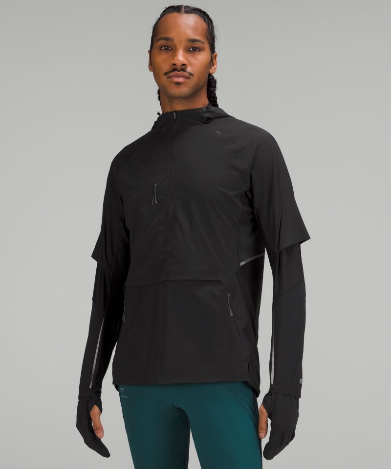 Lululemon SenseKnit Composite Running Jacket Black Online Outlet Sale