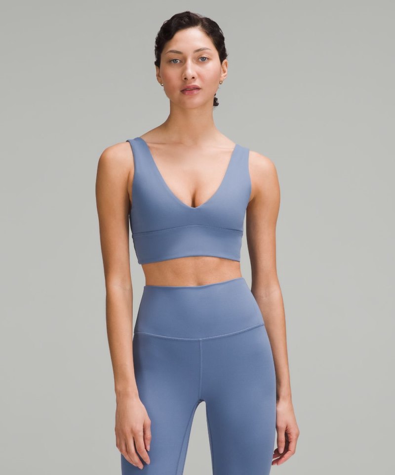Lululemon Align™ V-Neck Bra *Light Support, A / B Cup Oasis Blue Online Outlet Sale