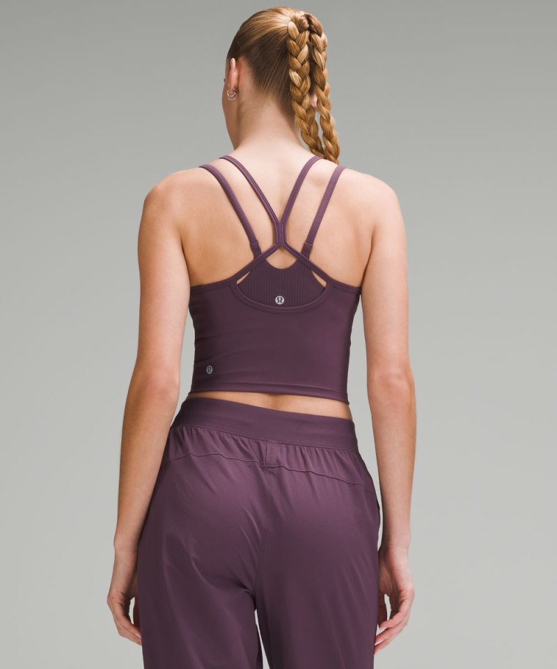 Lululemon Wunder Train High-Neck Cross-Back Tank Top Grape Thistle Online Outlet Sale