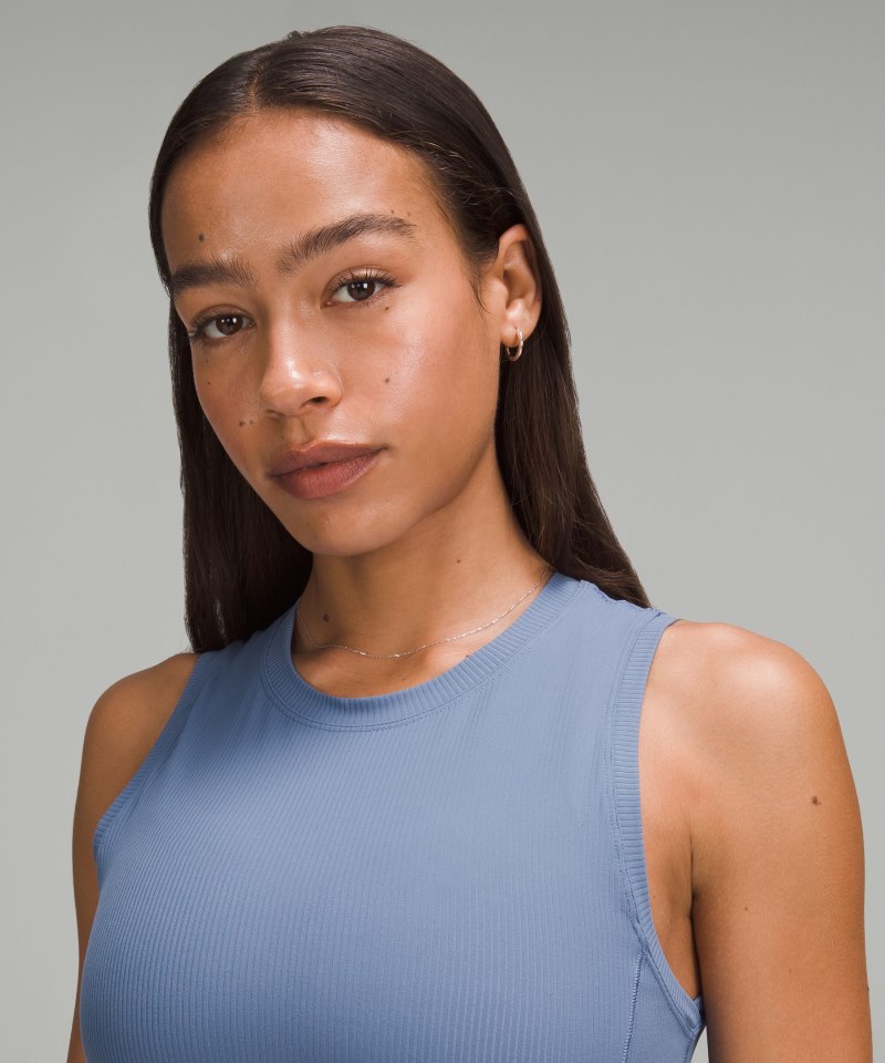 Lululemon All Aligned Ribbed Midi Dress *Online Only Oasis Blue Online Outlet Sale