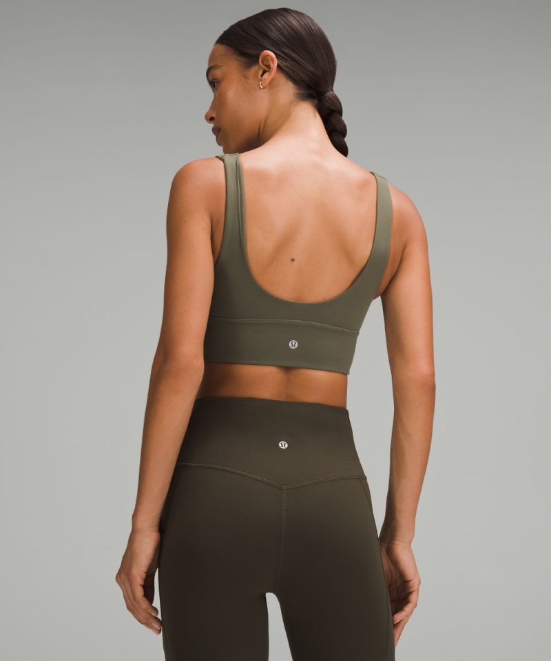 Lululemon Align™ V-Neck Bra *Light Support, C / D Cup Army Green Online Outlet Sale