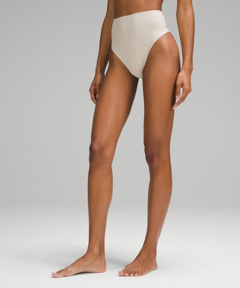 Lululemon Wundermost Ultra-Soft Nulu High-Waist Thong Underwear Mojave Tan Online Outlet Sale