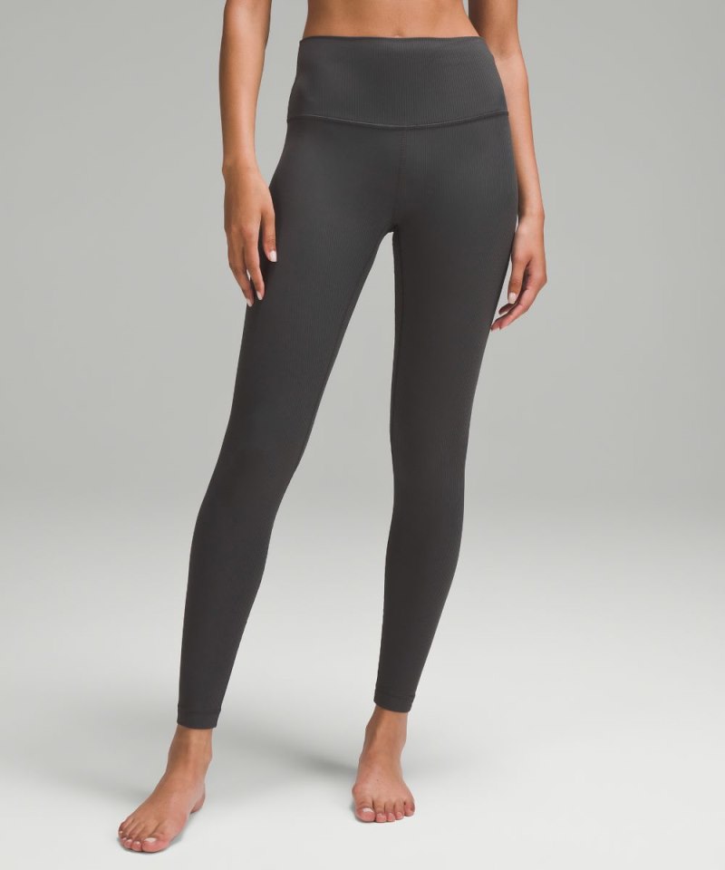 Lululemon Align™ High-Rise Ribbed Pant 28" Graphite Grey Online Outlet Sale
