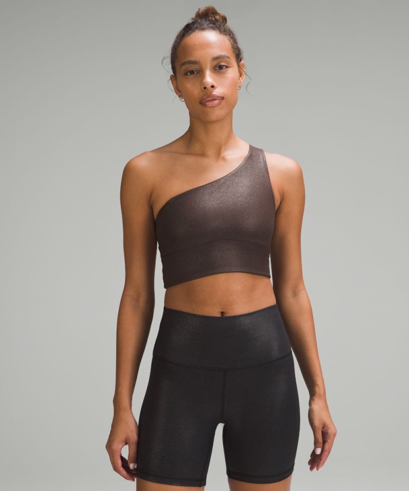 Lululemon Align™ Asymmetrical Ribbed Bra *Light Support A / B Cup Shine Espresso (not available) Online Outlet Sale