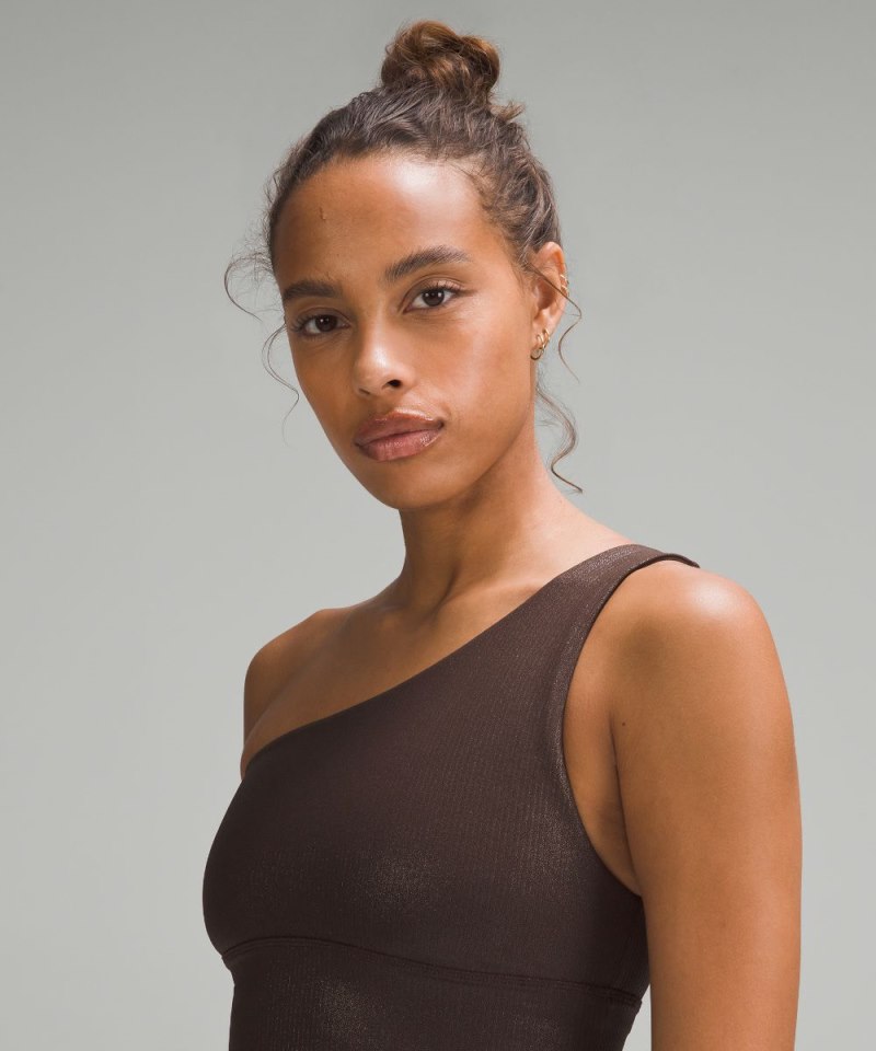 Lululemon Align™ Asymmetrical Ribbed Bra *Light Support A / B Cup Shine Espresso (not available) Online Outlet Sale