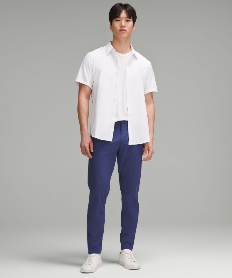 Lululemon ABC Slim-Fit 5 Pocket Pant 28" *Warpstreme Gatsby Blue Online Outlet Sale