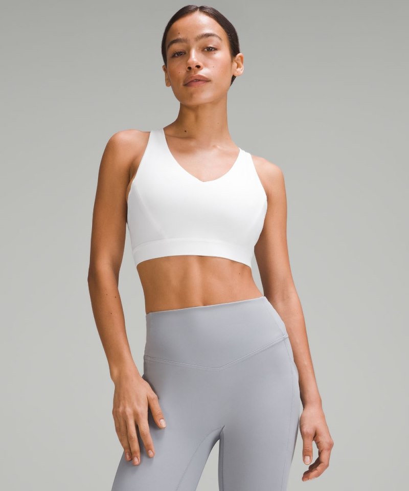 Lululemon Envital Bra *Medium Support, D / DD Cup White Online Outlet Sale