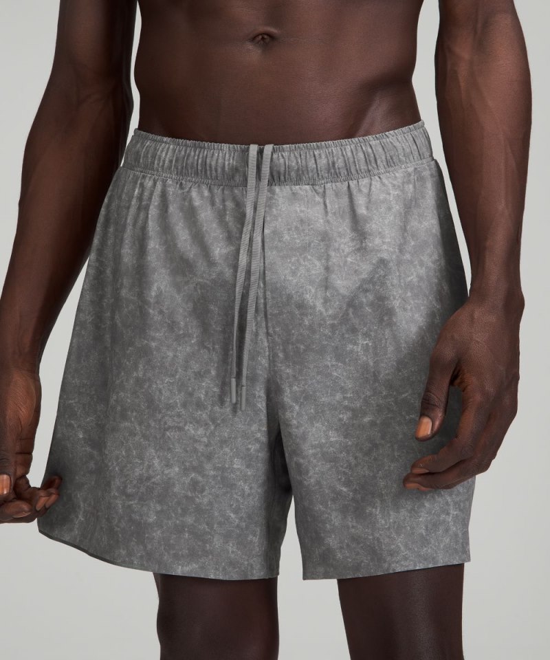 Lululemon Surge Lined Short 6" Gravel Dust Asphalt Grey Multi Online Outlet Sale