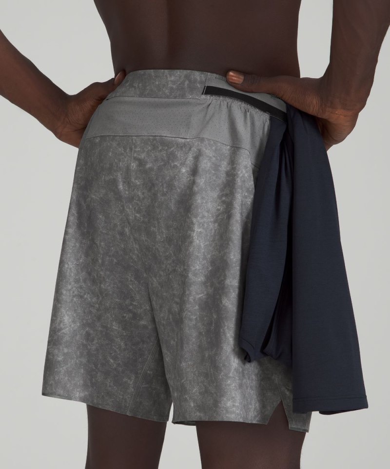 Lululemon Surge Lined Short 6" Gravel Dust Asphalt Grey Multi Online Outlet Sale