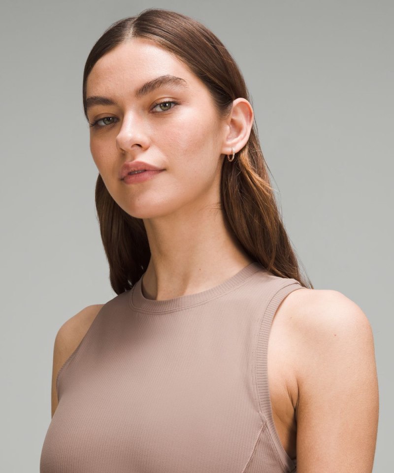 Lululemon All Aligned Ribbed Midi Dress Taupetastic Online Outlet Sale