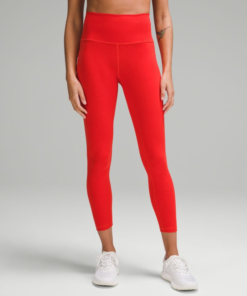 Lululemon Wunder Train High-Rise Tight with Pockets 25" Hot Heat Online Outlet Sale