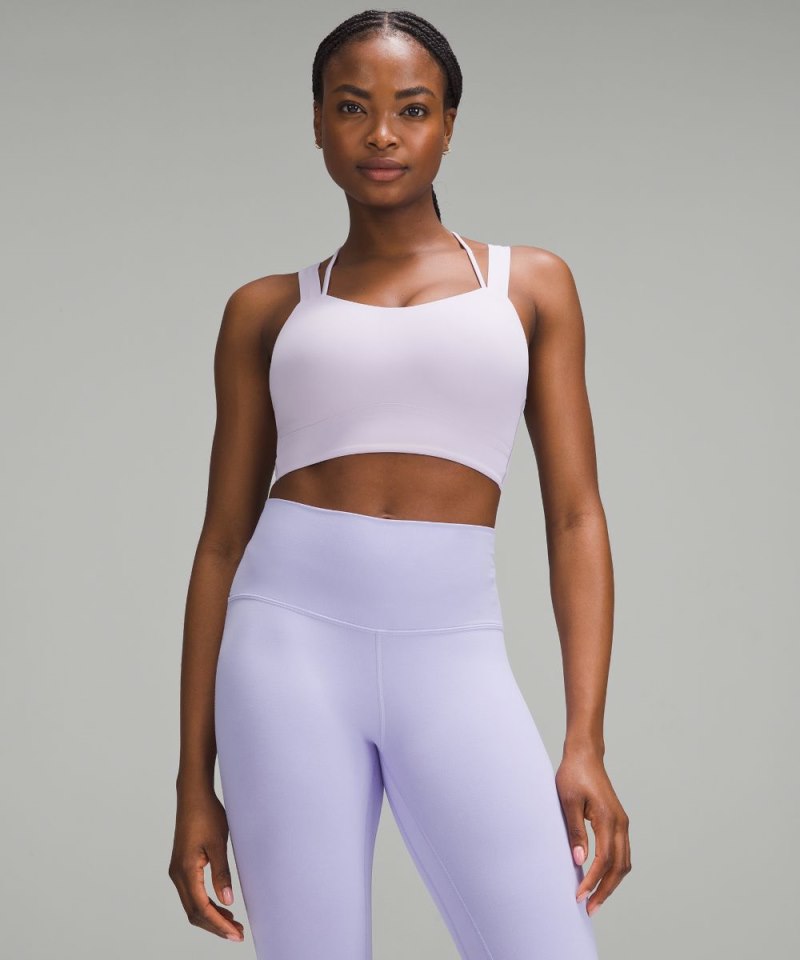 Lululemon Like a Cloud Longline Bra *Light Support, D / DD Cup Lilac Ether Online Outlet Sale