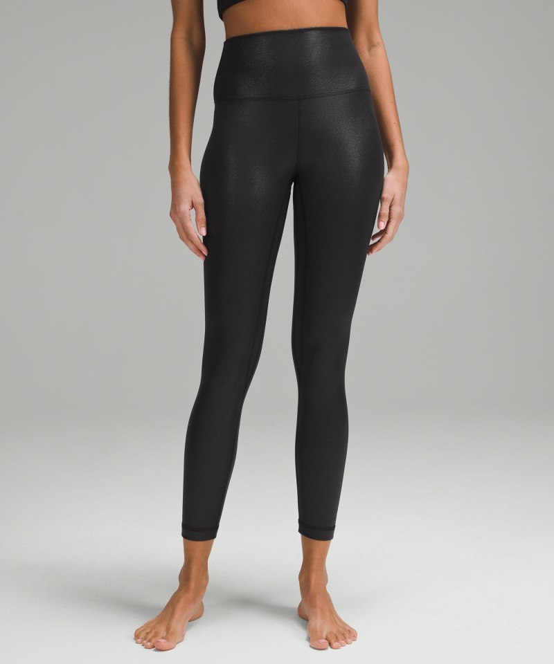 Lululemon Align™ High-Rise Pant 25" *Shine Radiate Foil Print Black Online Outlet Sale
