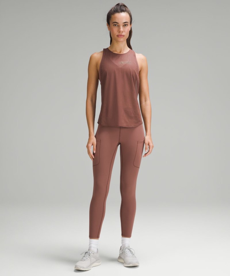 Lululemon lab Grid Mesh Training Tank Top *Graphic Smoky Topaz Online Outlet Sale