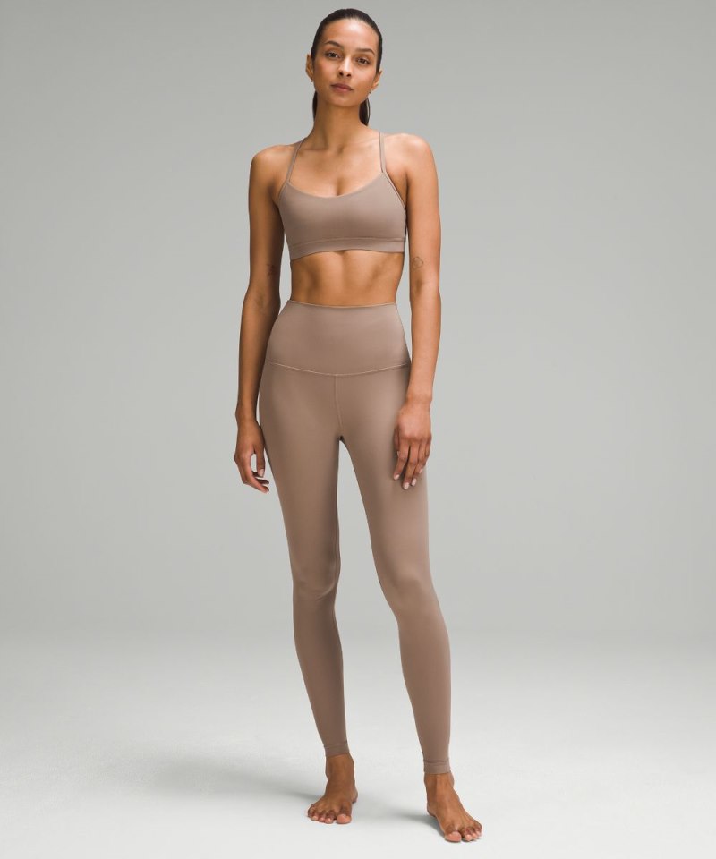 Lululemon Flow Y Bra Nulu *Light Support, A–C Cups Taupetastic Online Outlet Sale