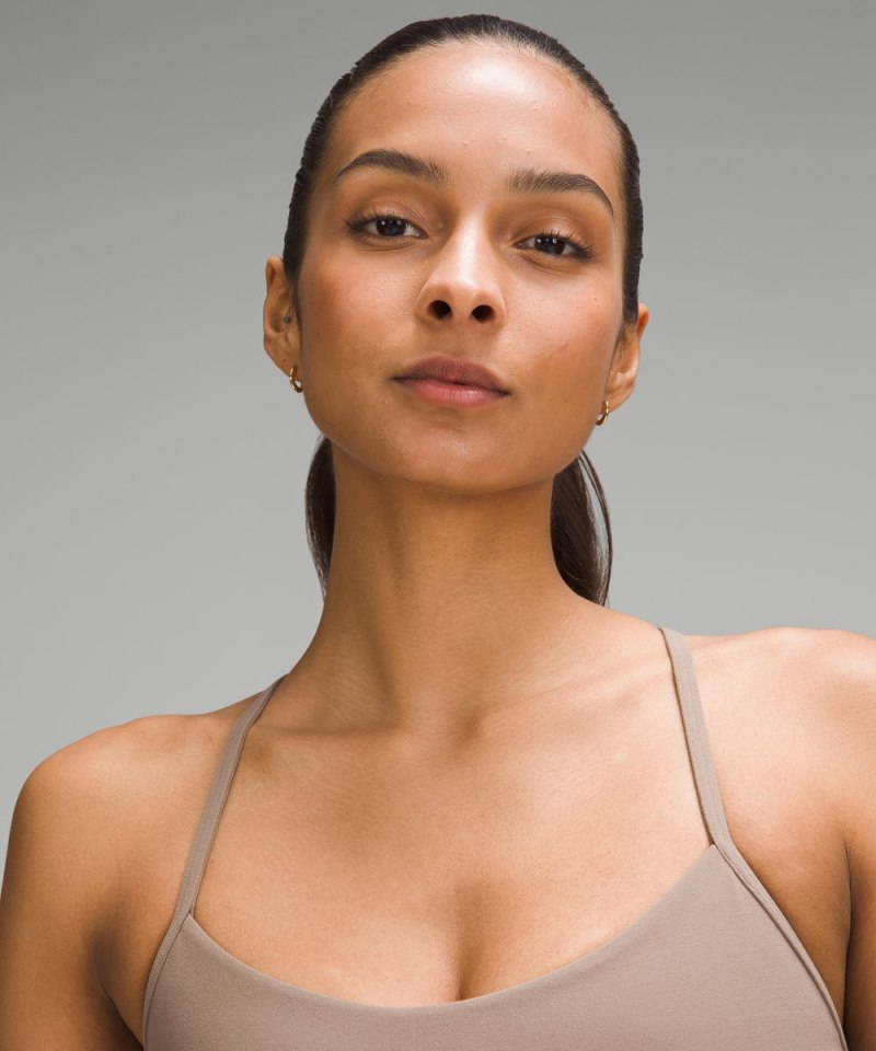 Lululemon Flow Y Bra Nulu *Light Support, A–C Cups Taupetastic Online Outlet Sale