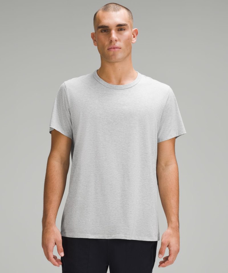 Lululemon Fundamental T-Shirt Heathered Silver Drop Online Outlet Sale