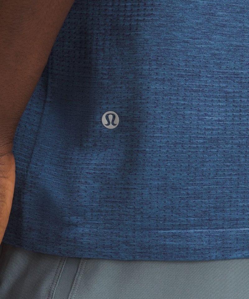 Lululemon Metal Vent Tech Short-Sleeve Shirt *Updated Fit Night Sea / Soft Denim Online Outlet Sale