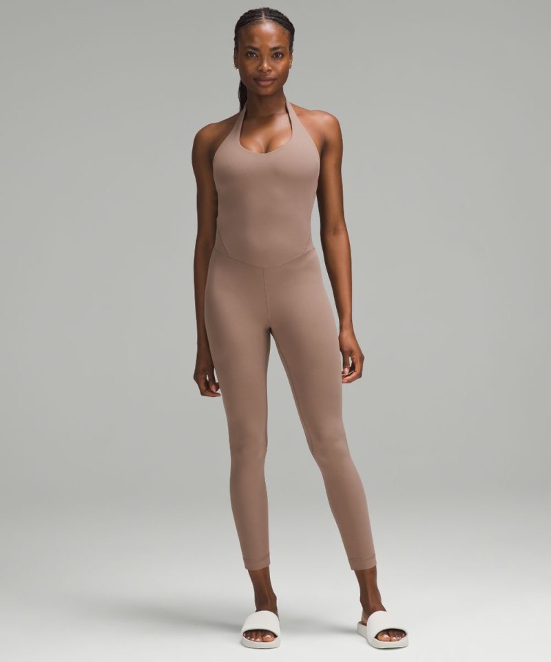 Lululemon Align™ Halter Bodysuit 25" Taupetastic Online Outlet Sale