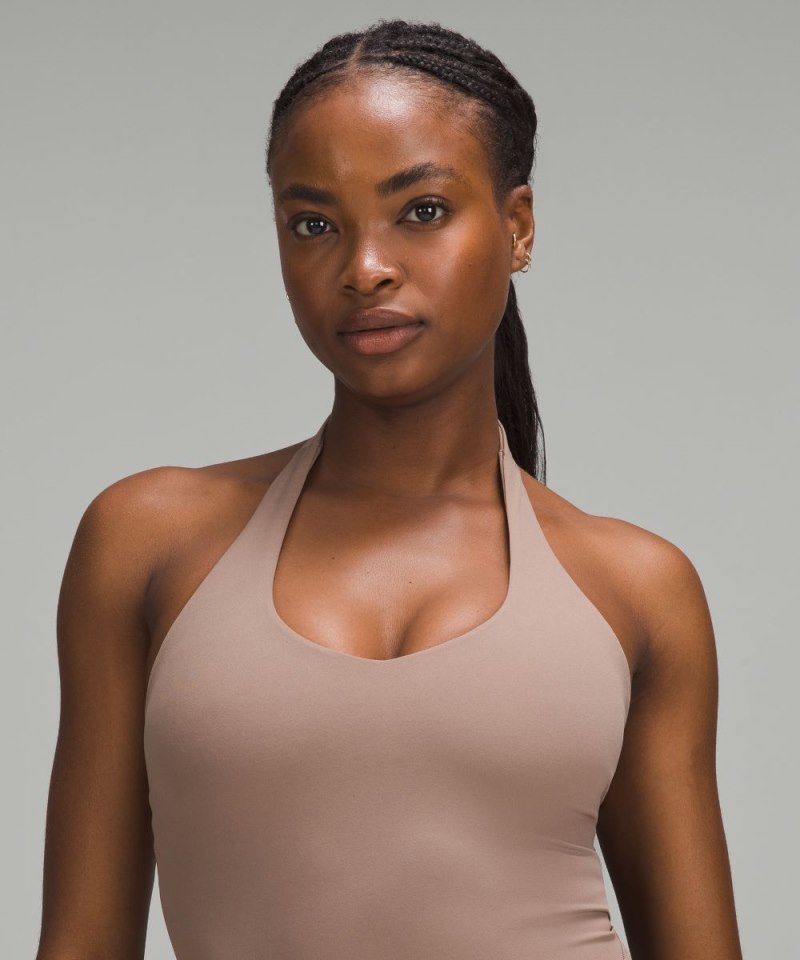 Lululemon Align™ Halter Bodysuit 25" Taupetastic Online Outlet Sale