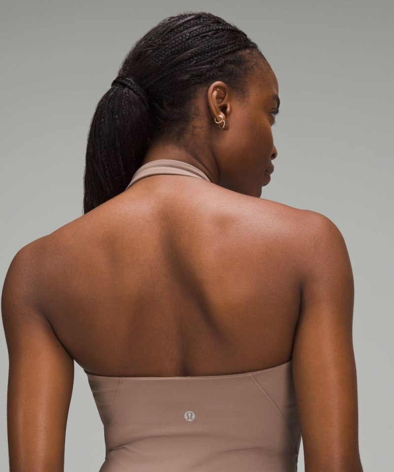 Lululemon Align™ Halter Bodysuit 25" Taupetastic Online Outlet Sale