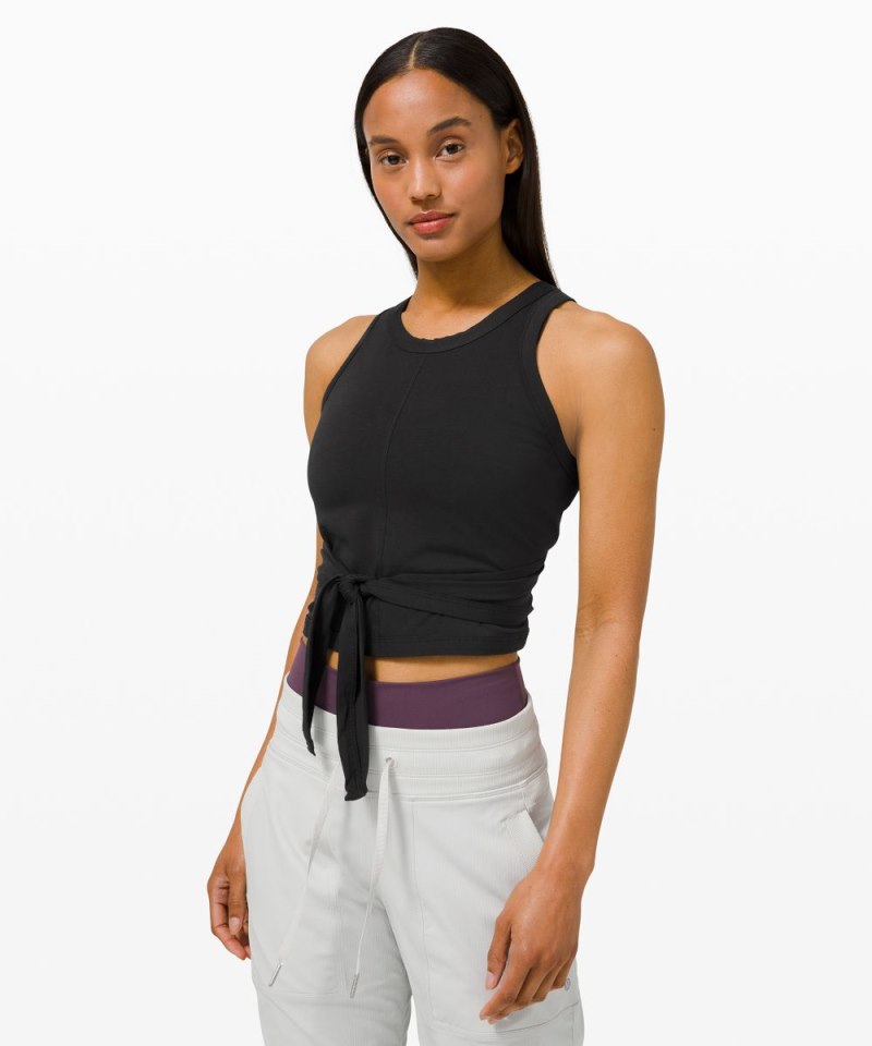 Lululemon It's a Tie Tank Top Black Online Outlet Sale