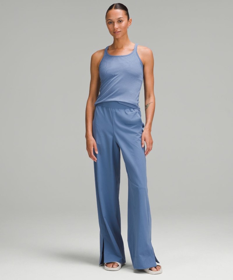 Lululemon Stretch Woven Wide-Leg High-Rise Pant Oasis Blue Online Outlet Sale