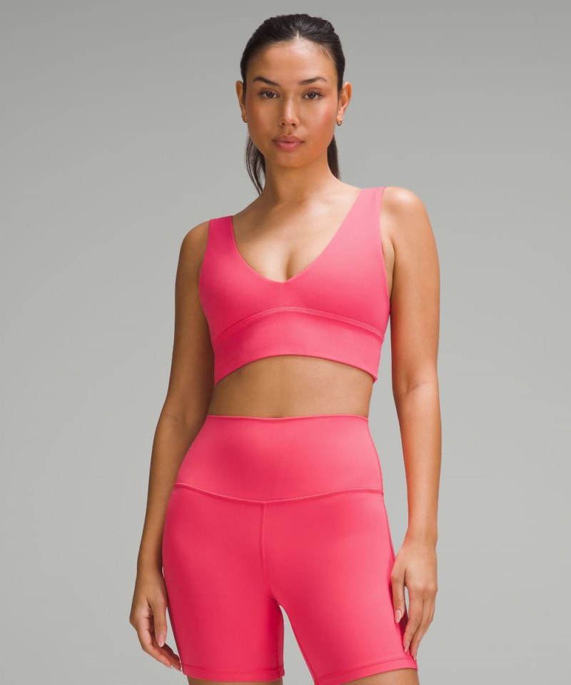 Lululemon Align™ V-Neck Bra *Light Support, A / B Cup Glaze Pink Online Outlet Sale