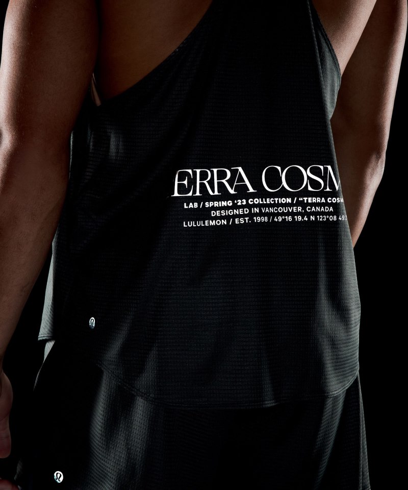 Lululemon lab Grid Mesh Singlet *Graphic Sea Steel Online Outlet Sale